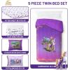 imageJay Franco Marvel Deadpool Queen Size Comforter Set  7 Piece Bedding Includes Sheet Set and Pillow Covers  Gray and Red Super Soft Cozy BeddingPurple  Unicorn Academy