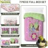 imageJay Franco Marvel Deadpool Queen Size Comforter Set  7 Piece Bedding Includes Sheet Set and Pillow Covers  Gray and Red Super Soft Cozy BeddingPurple  Shrek