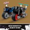 imageLEGO Marvel Black Widow ampamp Captain America Motorcycles 76260 Buildable Marvel Toy for Kids Ages 68 Marvel Playset Based on the Avengers Age of Ultron Movie with a Captain America Bike ampamp 2 Minifigures