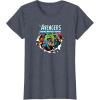 imageMarvel  Avengers Paper Rip TShirtHeather Blue