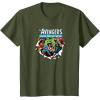 imageMarvel  Avengers Paper Rip TShirtOlive Green