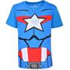 imageMarvel Avengers Captain America Hulk and Iron Man Boys 4 Pack Short Sleeve TShirt for Toddler and Little KidsDark Gray