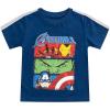 imageMarvel Avengers Captain America Hulk and Iron Man Boys 4 Pack Short Sleeve TShirt for Toddler and Little KidsMulti
