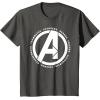imageMarvel Avengers Endgame Logo Heroes and Legends TShirtAsphalt Grey