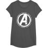 imageMarvel Avengers Endgame Logo Heroes and Legends TShirtAsphalt Grey