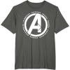 imageMarvel Avengers Endgame Logo Heroes and Legends TShirtAsphalt Grey