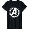 imageMarvel Avengers Endgame Logo Heroes and Legends TShirtBlack