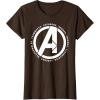 imageMarvel Avengers Endgame Logo Heroes and Legends TShirtBrown
