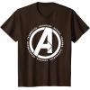 imageMarvel Avengers Endgame Logo Heroes and Legends TShirtBrown