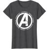 imageMarvel Avengers Endgame Logo Heroes and Legends TShirtDark Heather Grey