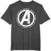 imageMarvel Avengers Endgame Logo Heroes and Legends TShirtDark Heather Grey