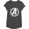 imageMarvel Avengers Endgame Logo Heroes and Legends TShirtDark Heather Grey