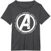 imageMarvel Avengers Endgame Logo Heroes and Legends TShirtDark Heather Grey