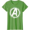 imageMarvel Avengers Endgame Logo Heroes and Legends TShirtGrass Green