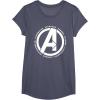 imageMarvel Avengers Endgame Logo Heroes and Legends TShirtHeather Blue