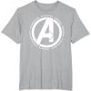 imageMarvel Avengers Endgame Logo Heroes and Legends TShirtHeather Grey