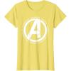 imageMarvel Avengers Endgame Logo Heroes and Legends TShirtLemon Yellow