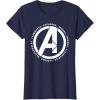 imageMarvel Avengers Endgame Logo Heroes and Legends TShirtNavy Blue