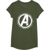 imageMarvel Avengers Endgame Logo Heroes and Legends TShirtOlive Green