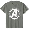 imageMarvel Avengers Endgame Logo Heroes and Legends TShirtOlive Heather