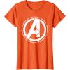 imageMarvel Avengers Endgame Logo Heroes and Legends TShirtOrange