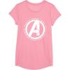 imageMarvel Avengers Endgame Logo Heroes and Legends TShirtPink