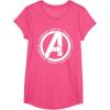 imageMarvel Avengers Endgame Logo Heroes and Legends TShirtPink Heather