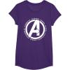 imageMarvel Avengers Endgame Logo Heroes and Legends TShirtPurple