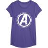 imageMarvel Avengers Endgame Logo Heroes and Legends TShirtPurple Heather