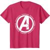 imageMarvel Avengers Endgame Logo Heroes and Legends TShirtRed Heather