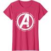 imageMarvel Avengers Endgame Logo Heroes and Legends TShirtRed Heather
