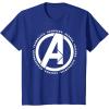 imageMarvel Avengers Endgame Logo Heroes and Legends TShirtRoyal Blue