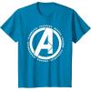 imageMarvel Avengers Endgame Logo Heroes and Legends TShirtSapphire Blue