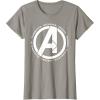 imageMarvel Avengers Endgame Logo Heroes and Legends TShirtSlate Grey