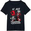 imageMarvel Deadpool ampamp Wolverine We Are Deadpool Face Panels TShirtBlack