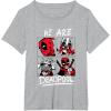 imageMarvel Deadpool ampamp Wolverine We Are Deadpool Face Panels TShirtHeather Grey