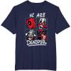 imageMarvel Deadpool ampamp Wolverine We Are Deadpool Face Panels TShirtNavy Blue