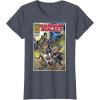 imageMarvel Guardians of the Galaxy Vol 3 Cosmic Comic Poster TShirtHeather Blue