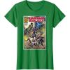 imageMarvel Guardians of the Galaxy Vol 3 Cosmic Comic Poster TShirtKelly Green