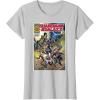 imageMarvel Guardians of the Galaxy Vol 3 Cosmic Comic Poster TShirtSilver Grey