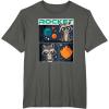 imageMarvel Guardians of the Galaxy Volume 3 Baby Rocket Panels TShirtAsphalt Grey