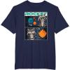 imageMarvel Guardians of the Galaxy Volume 3 Baby Rocket Panels TShirtNavy Blue