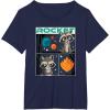 imageMarvel Guardians of the Galaxy Volume 3 Baby Rocket Panels TShirtNavy Blue