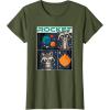 imageMarvel Guardians of the Galaxy Volume 3 Baby Rocket Panels TShirtOlive Green