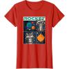 imageMarvel Guardians of the Galaxy Volume 3 Baby Rocket Panels TShirtRed