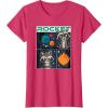imageMarvel Guardians of the Galaxy Volume 3 Baby Rocket Panels TShirtRed Heather