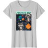 imageMarvel Guardians of the Galaxy Volume 3 Baby Rocket Panels TShirtSilver Grey