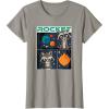 imageMarvel Guardians of the Galaxy Volume 3 Baby Rocket Panels TShirtSlate Grey