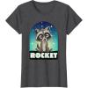 imageMarvel Guardians of the Galaxy Volume 3 Baby Rocket Toony TShirtDark Heather Grey