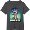 imageMarvel Guardians of the Galaxy Volume 3 Baby Rocket Toony TShirtDark Heather Grey